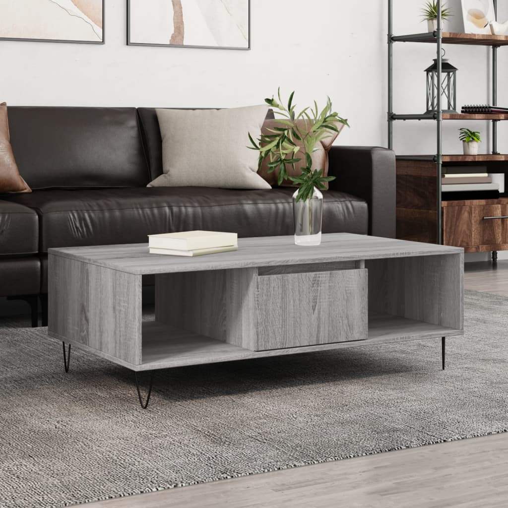 Coffee Table 104X60X35 Cm Engineered Wood