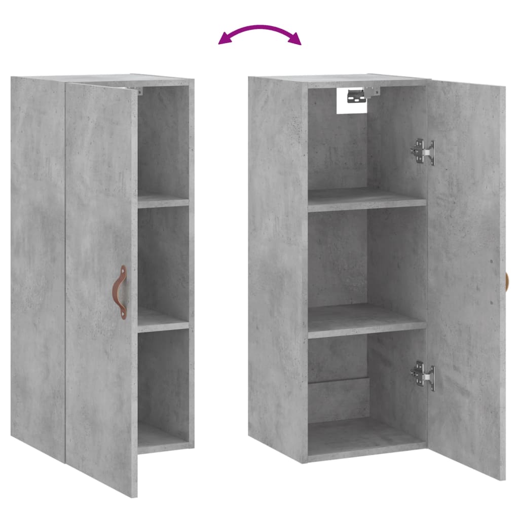 Wall Mounted Cabinet 34.5X34X90 Cm