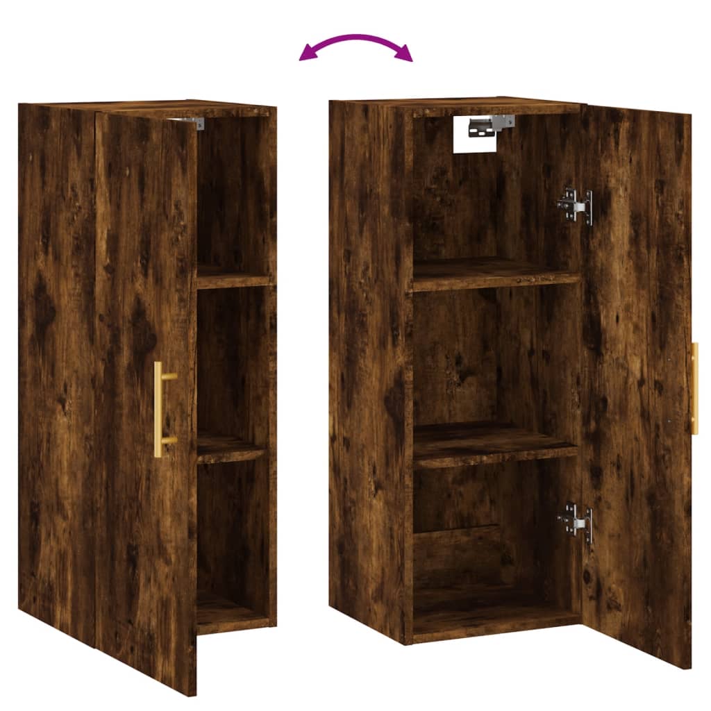 Wall Mounted Cabinet 34.5X34X90 Cm