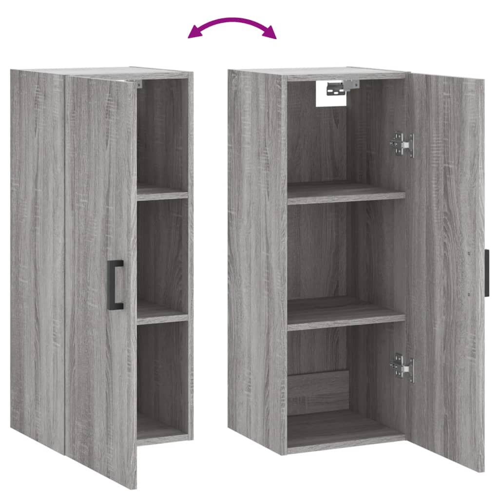 Wall Mounted Cabinet 34.5X34X90 Cm