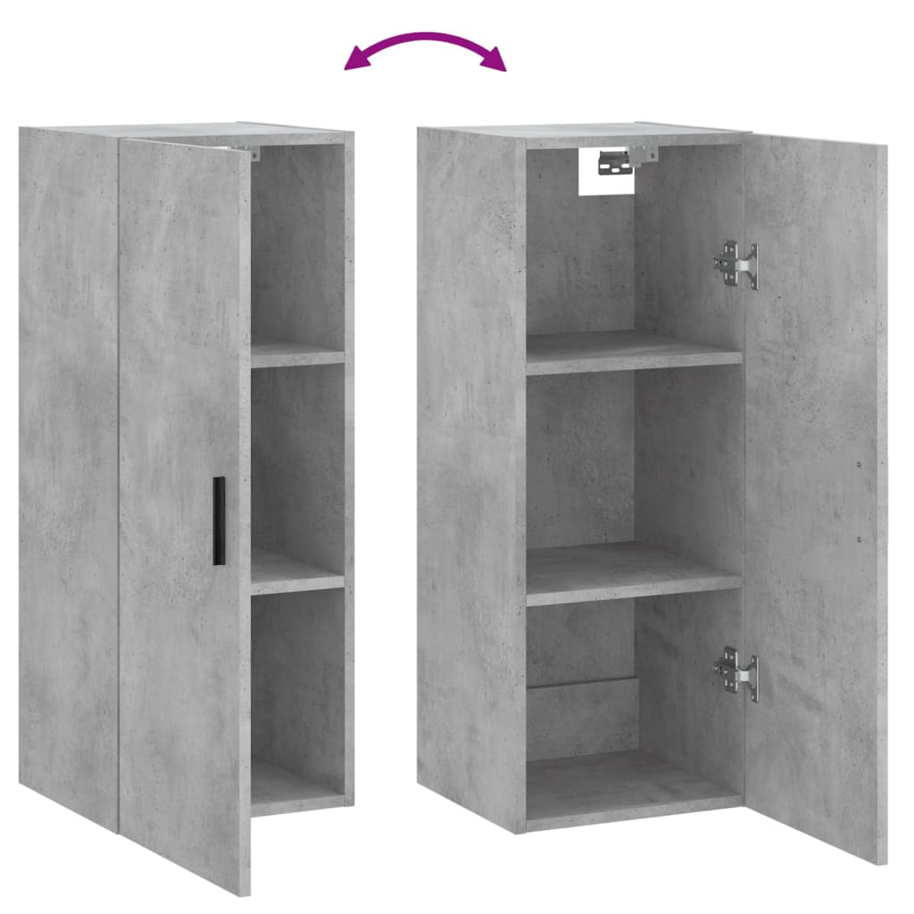 Wall Mounted Cabinet 34.5X34X90 Cm