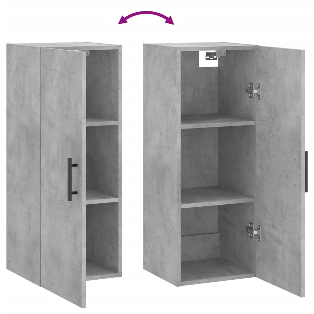 Wall Mounted Cabinet 34.5X34X90 Cm