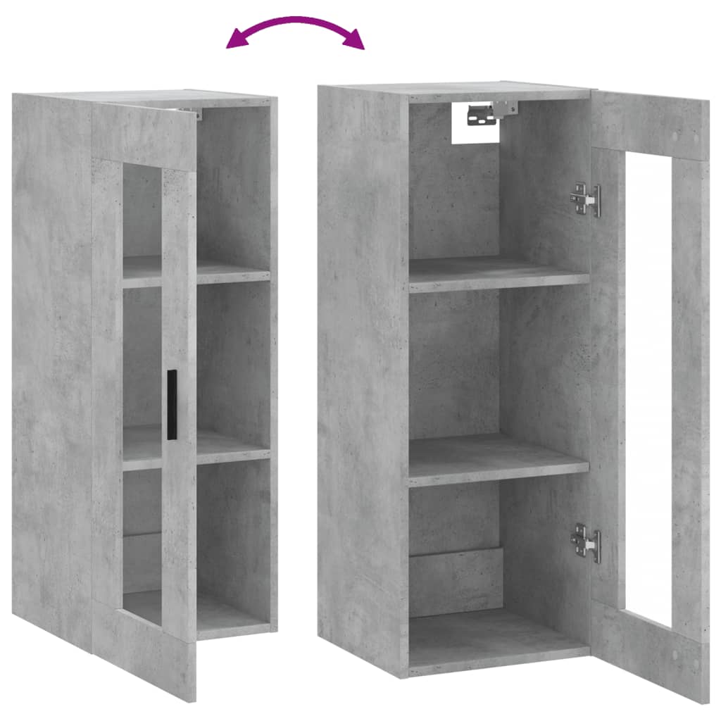 Wall Mounted Cabinet 34.5X34X90 Cm