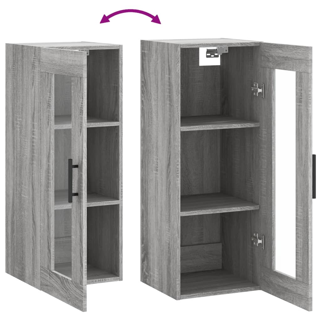 Wall Mounted Cabinet 34.5X34X90 Cm