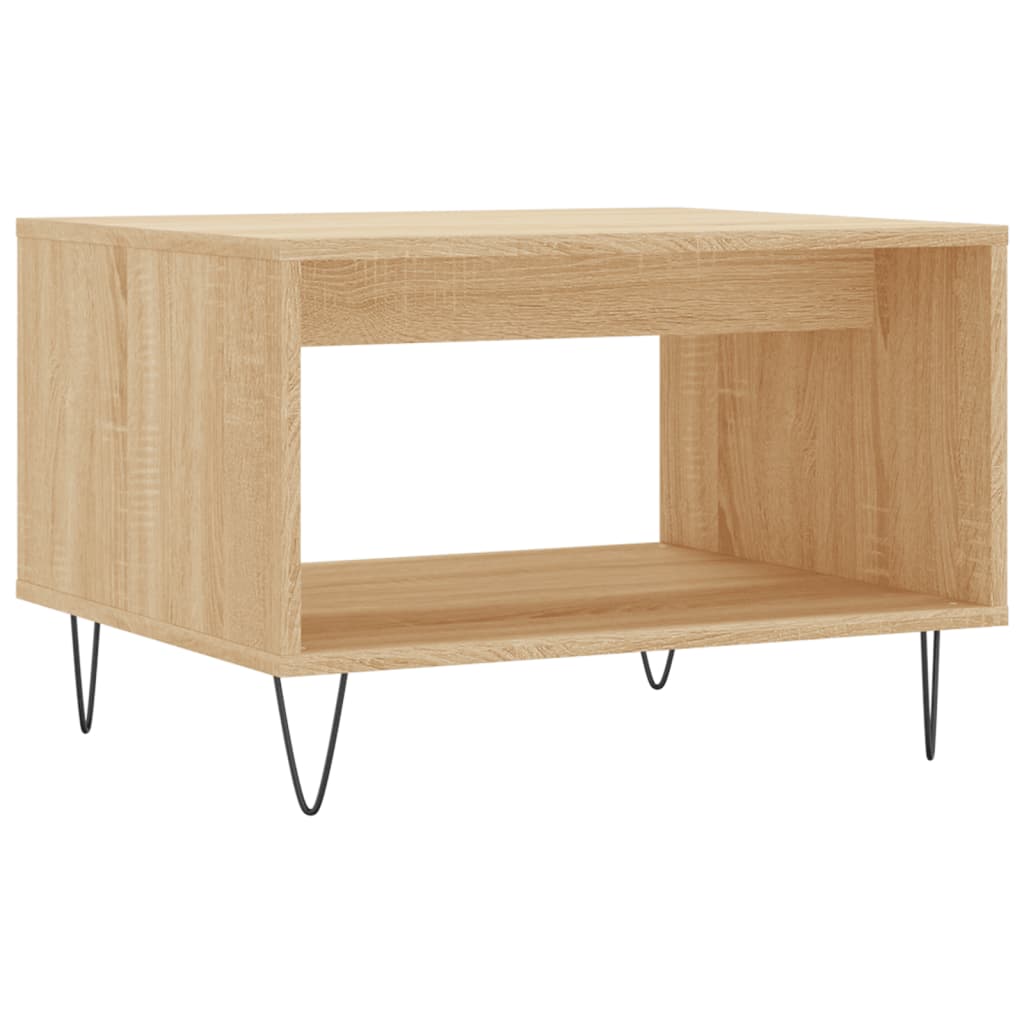 Coffee Table 60X50X40 Cm Engineered Wood Sonoma Oak Smoked Living Room Table