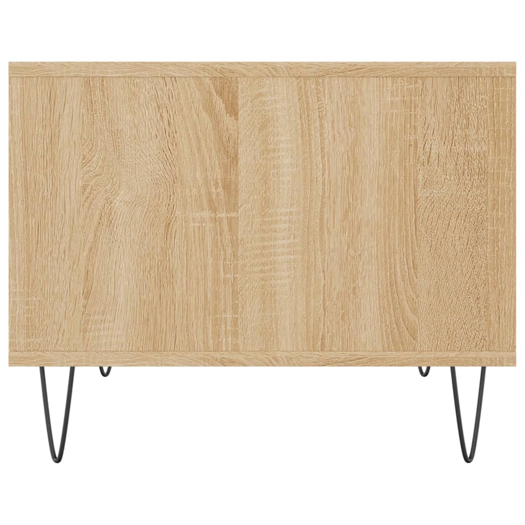 Coffee Table 60X50X40 Cm Engineered Wood Sonoma Oak Smoked Living Room Table