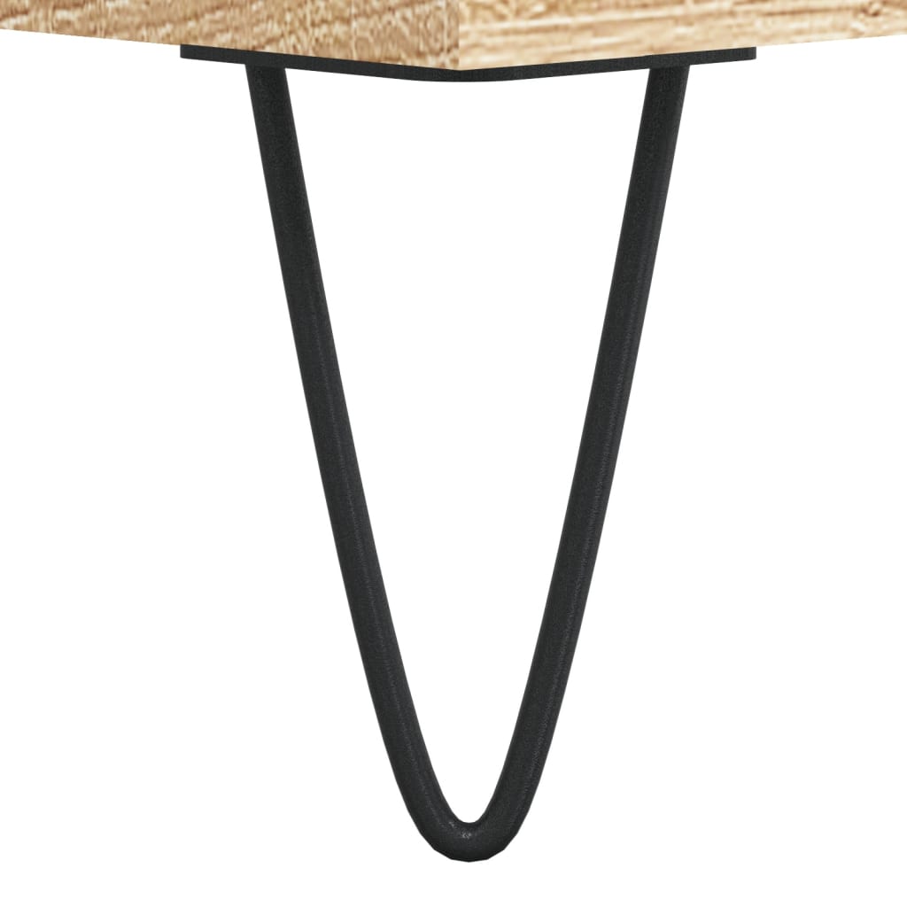 Coffee Table 60X50X40 Cm Engineered Wood Sonoma Oak Smoked Living Room Table