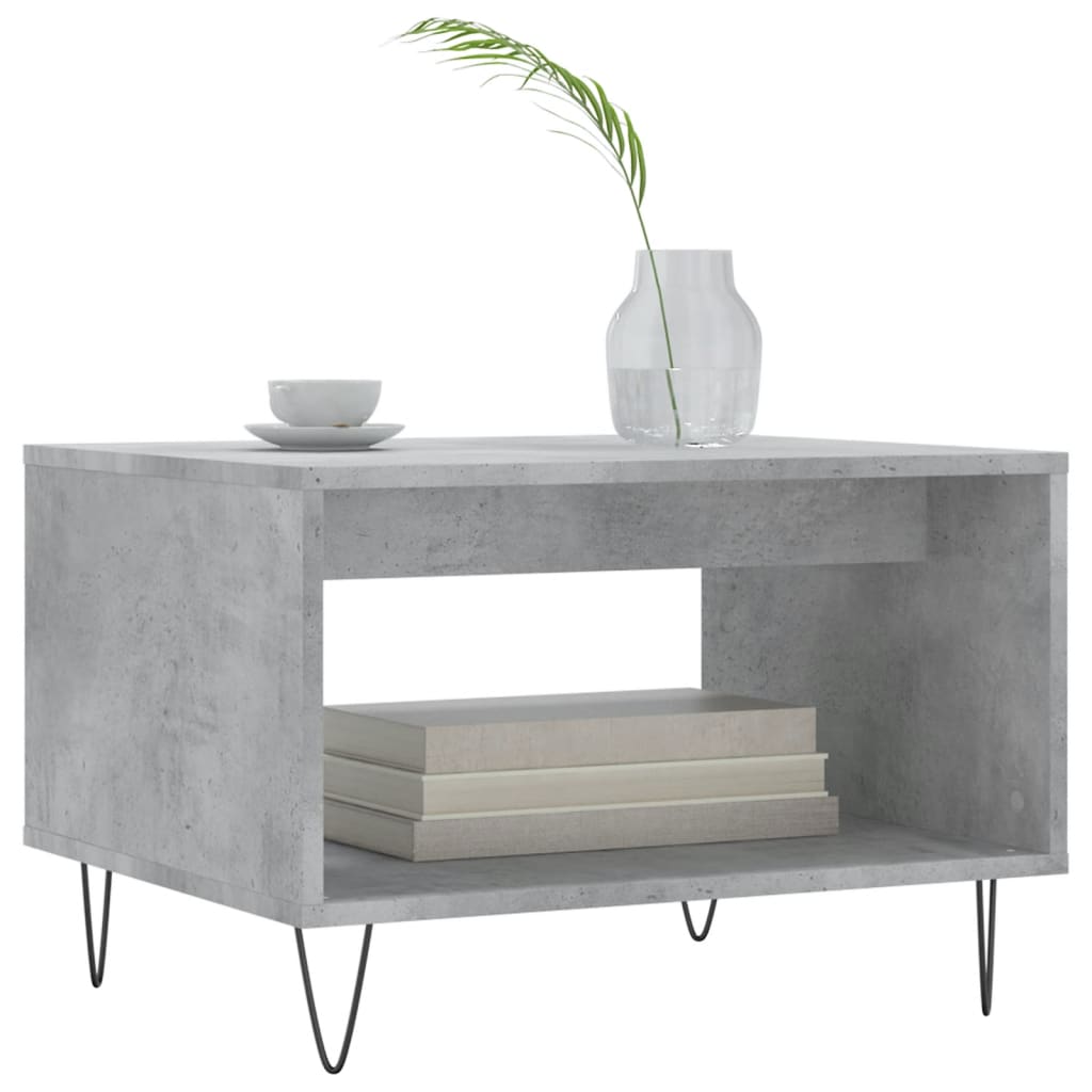 Coffee Table 60X50X40 Cm Engineered Wood Sonoma Oak Smoked Living Room Table