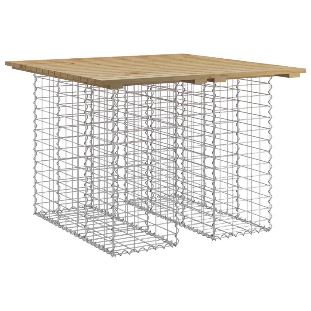 Garden Table Gabion Design Impregnated Wood Pine