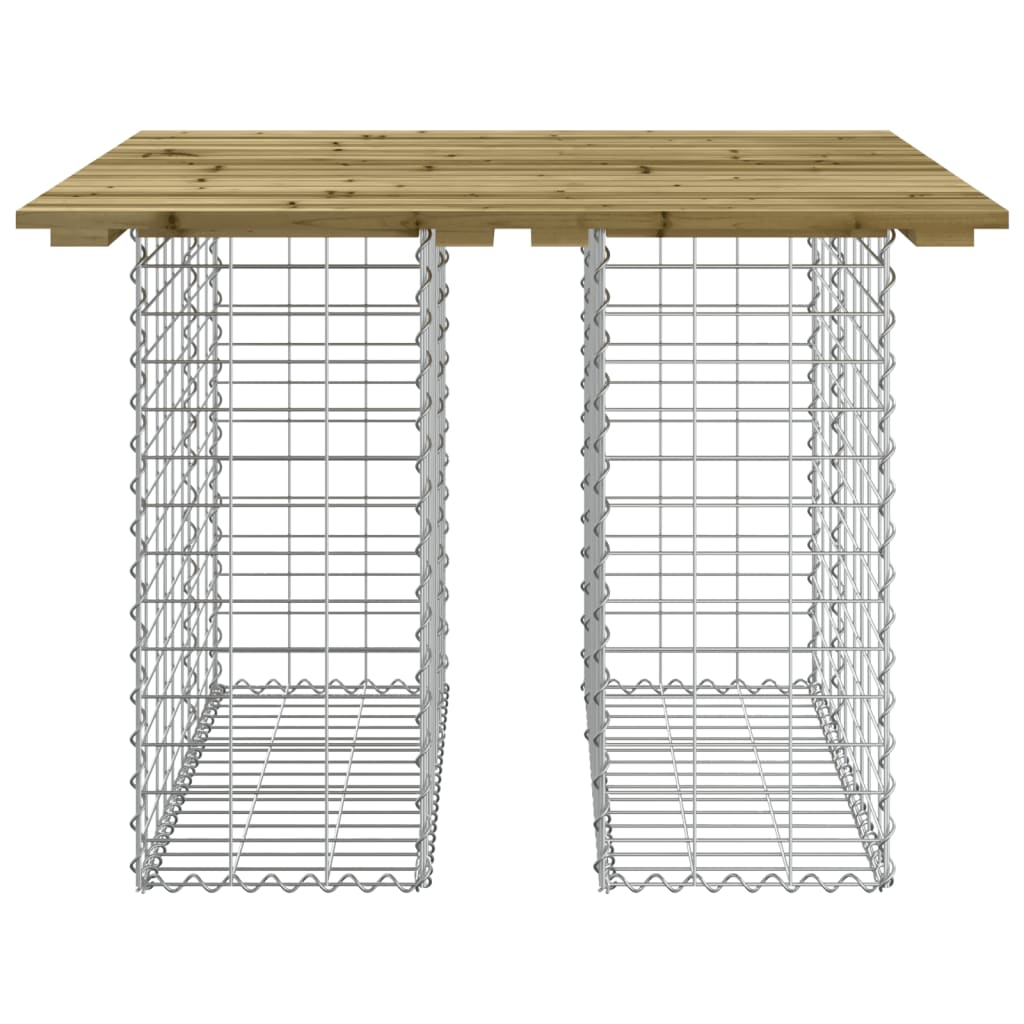 Garden Table Gabion Design Impregnated Wood Pine