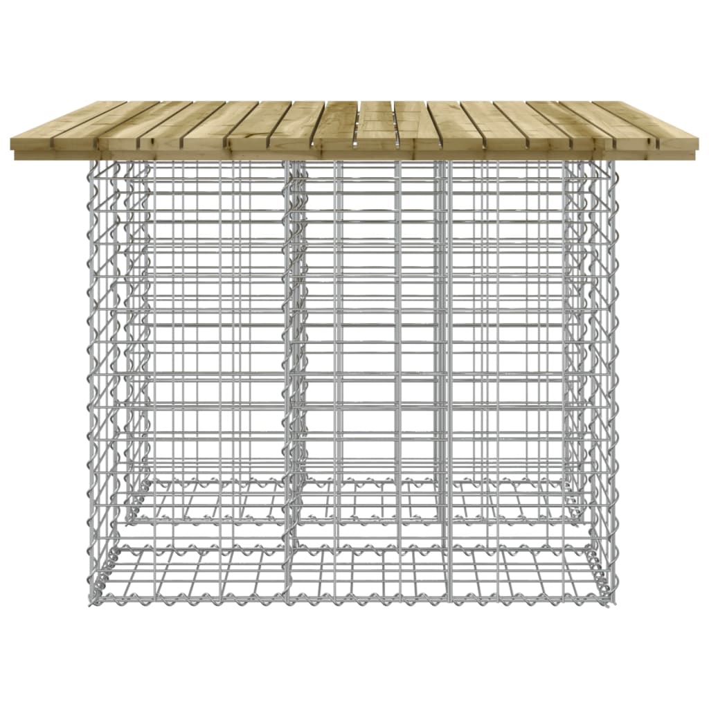 Garden Table Gabion Design Impregnated Wood Pine