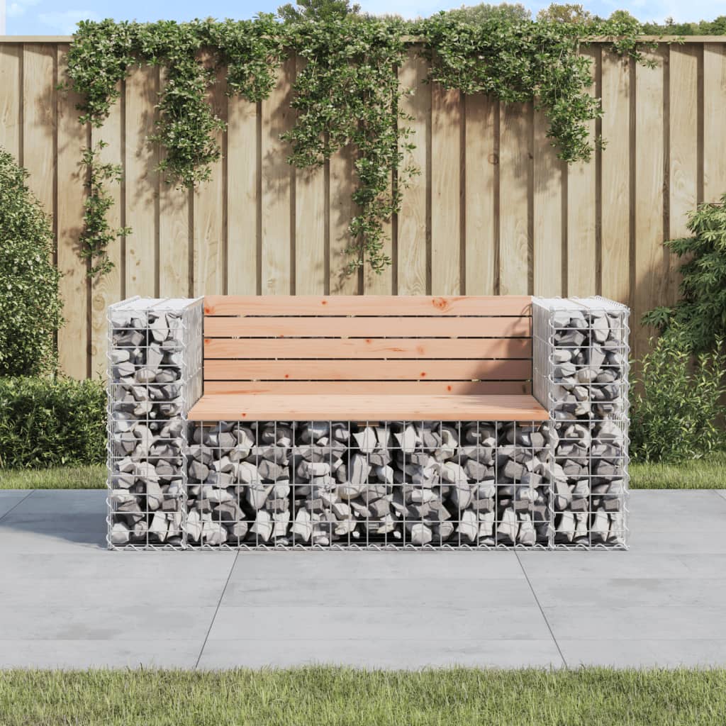 Garden Bench Gabion Design Impregnated Wood Pine