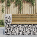 Garden Bench Gabion Design Impregnated Wood Pine