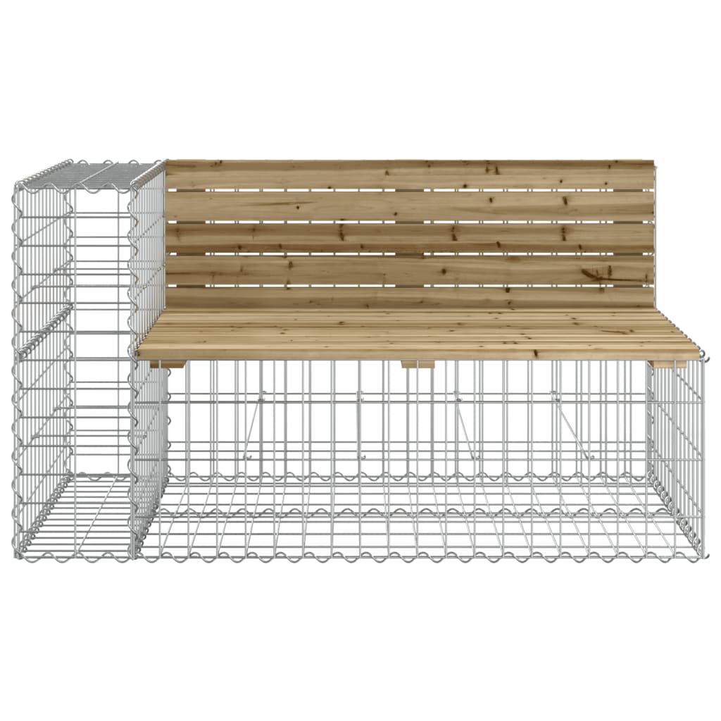 Garden Bench Gabion Design Impregnated Wood Pine