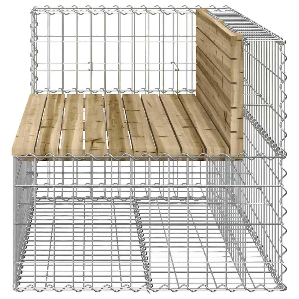 Garden Bench Gabion Design Impregnated Wood Pine