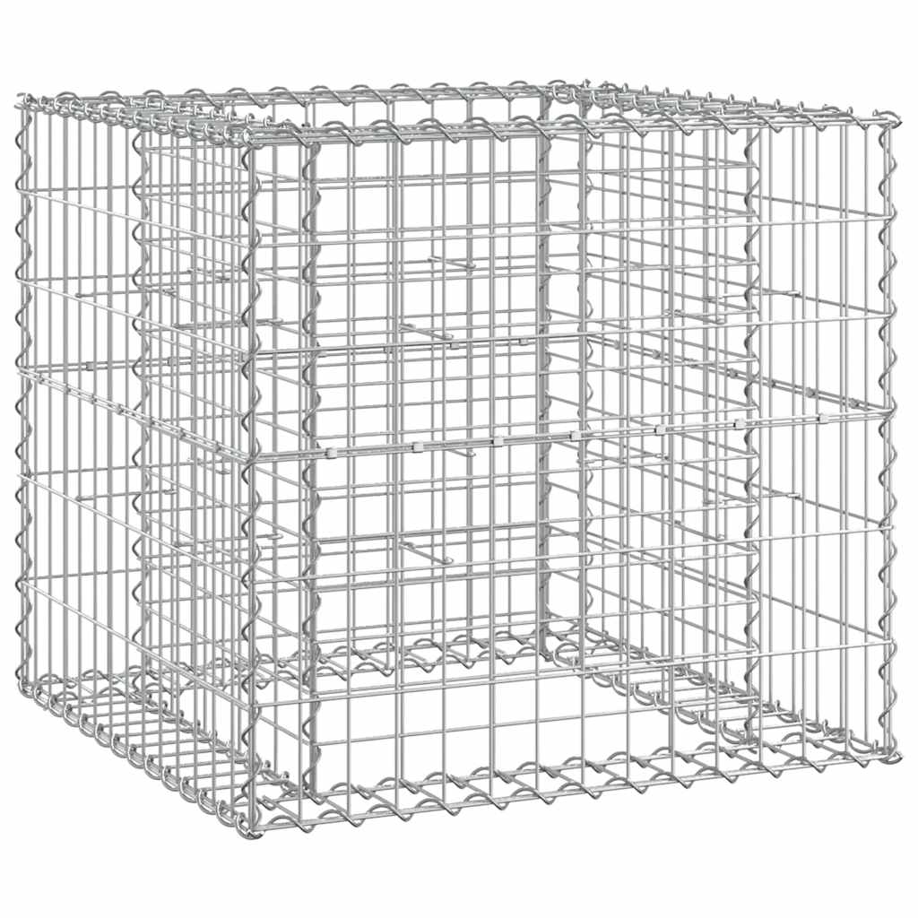 Garden Bench With Gabion Basket Impregnated Wood Pine - Model 3196245