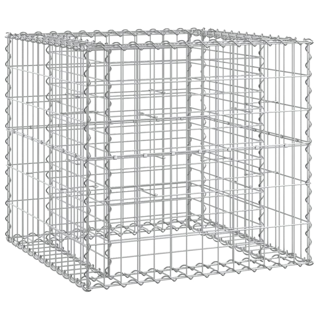 Garden Bench With Gabion Basket Impregnated Wood Pine
