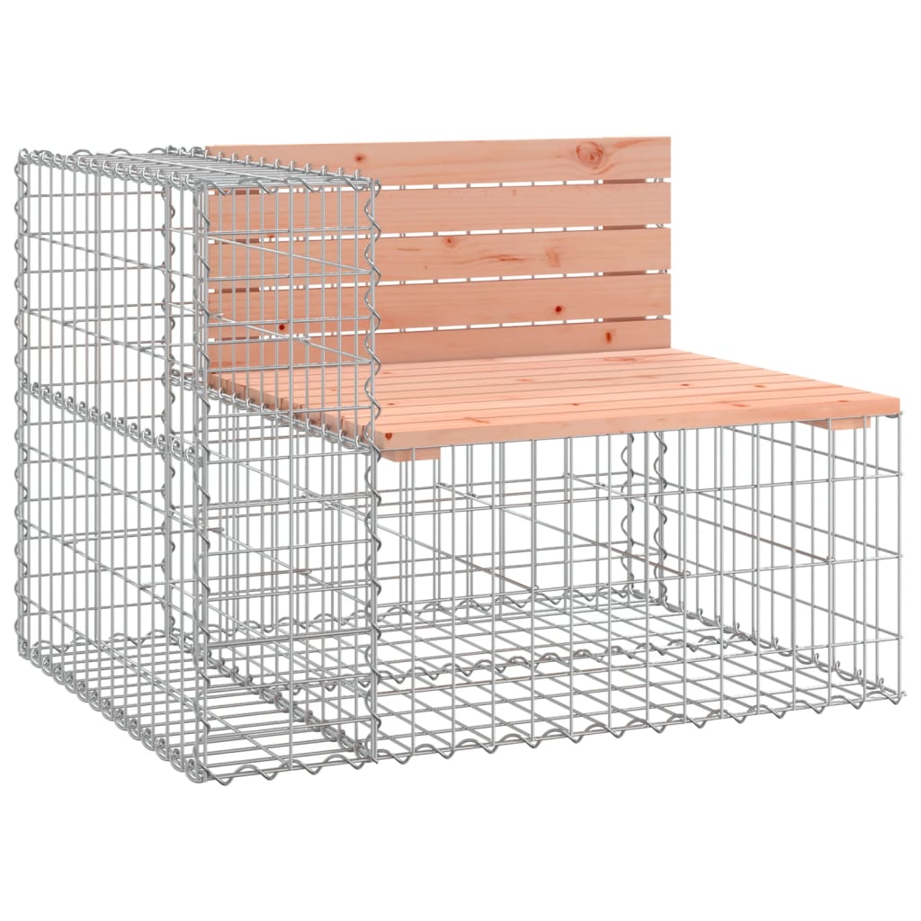 Garden Bench Gabion Design 287X71X65.5 Cm Solid Wood Douglas
