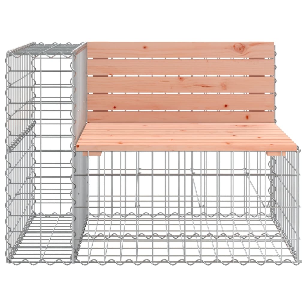 Garden Bench Gabion Design 287X71X65.5 Cm Solid Wood Douglas