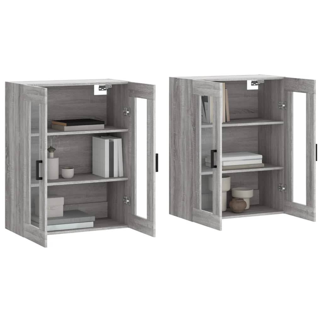 Wall Mounted Cabinets 2 Pcs Engineered Wood