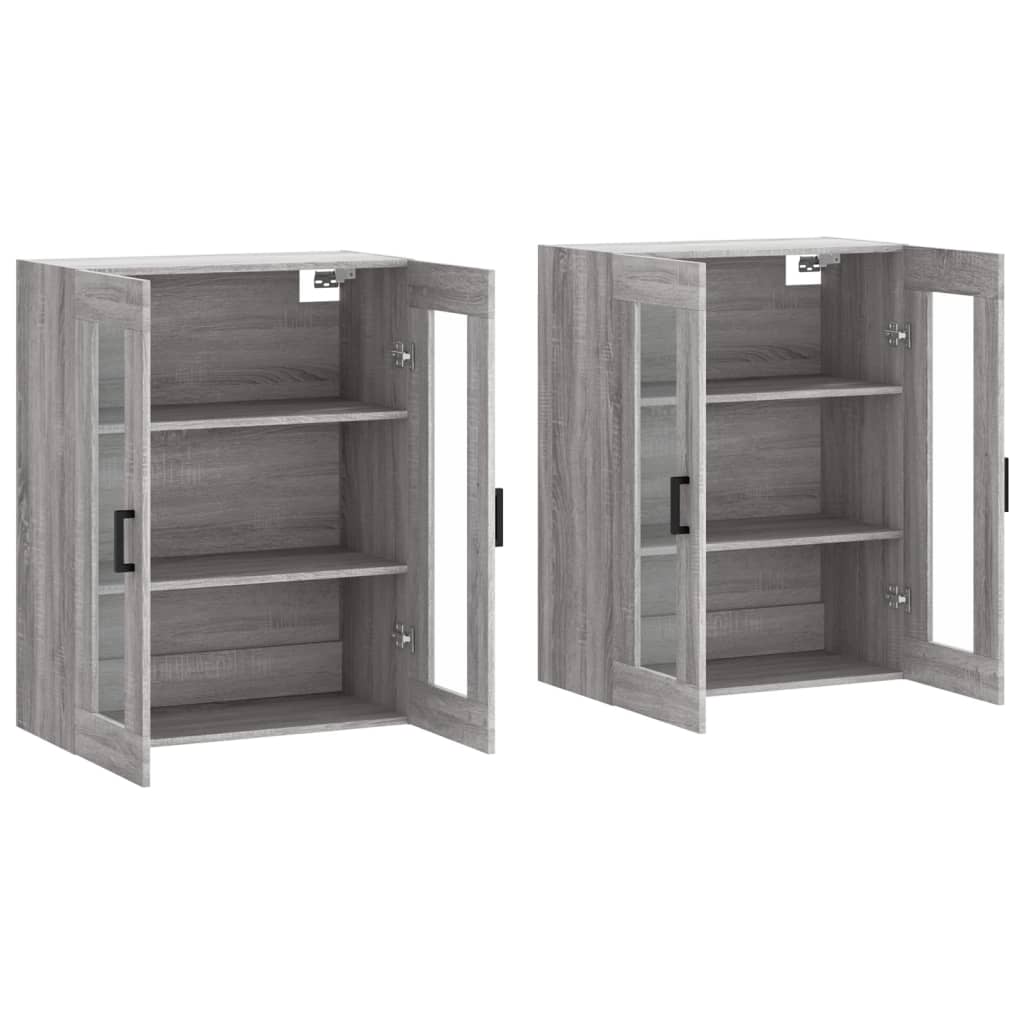 Wall Mounted Cabinets 2 Pcs Engineered Wood