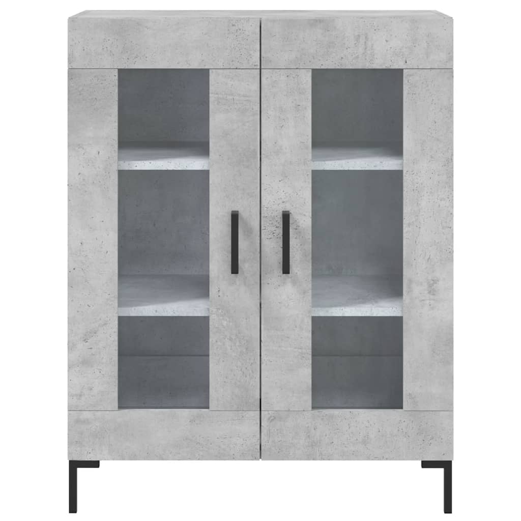Sideboard Highboard 69.5X34X180 Cm Engineered Wood Black Oak - Model 3198213