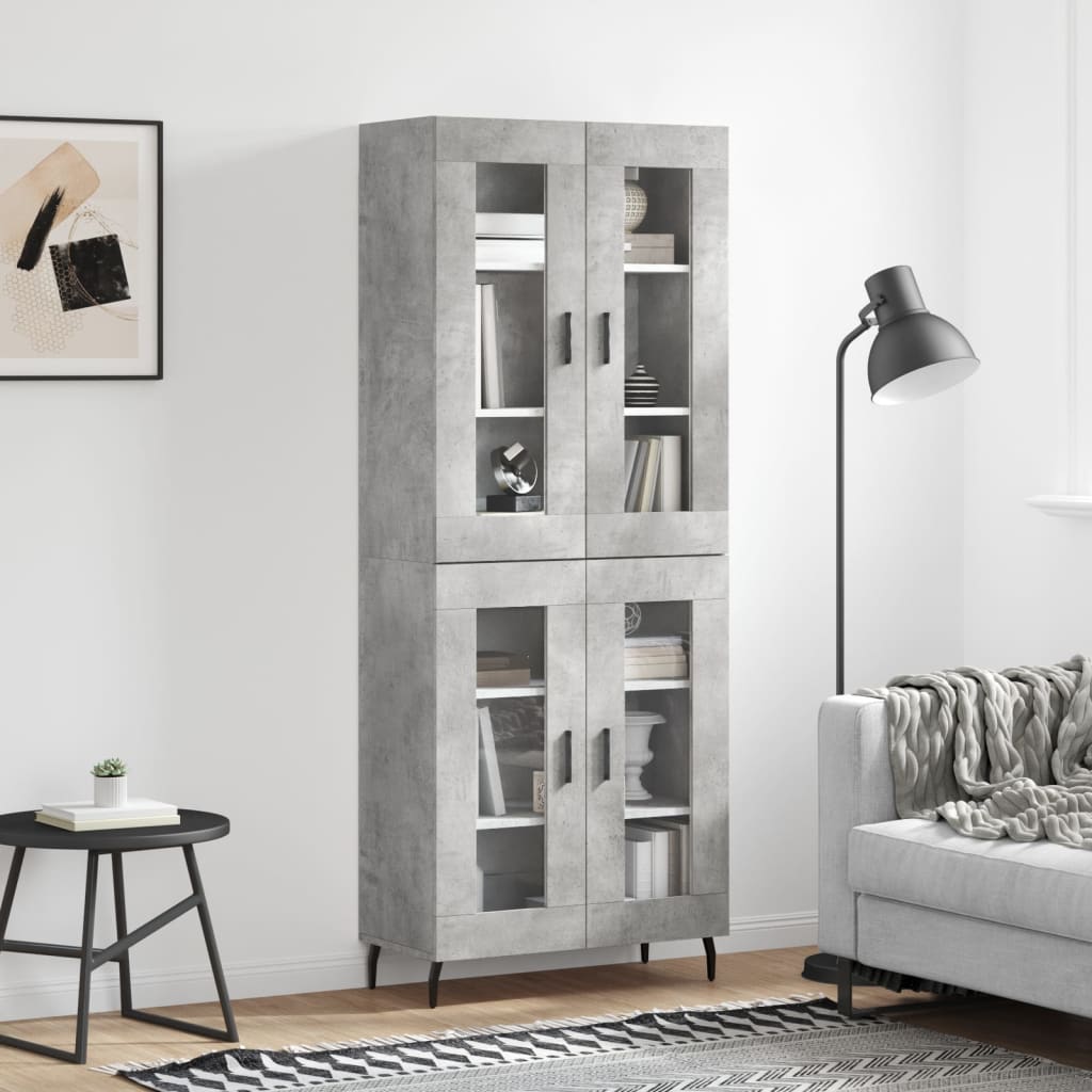 Highboard 69.5X34X180 Cm Engineered Wood