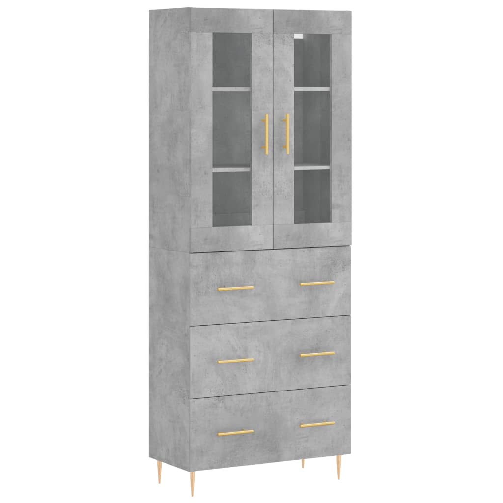 Highboard 69.5X34X180 Cm Engineered Wood