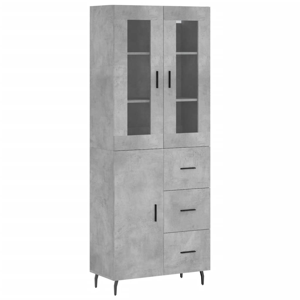 Highboard 69.5X34X180 Cm Engineered Wood