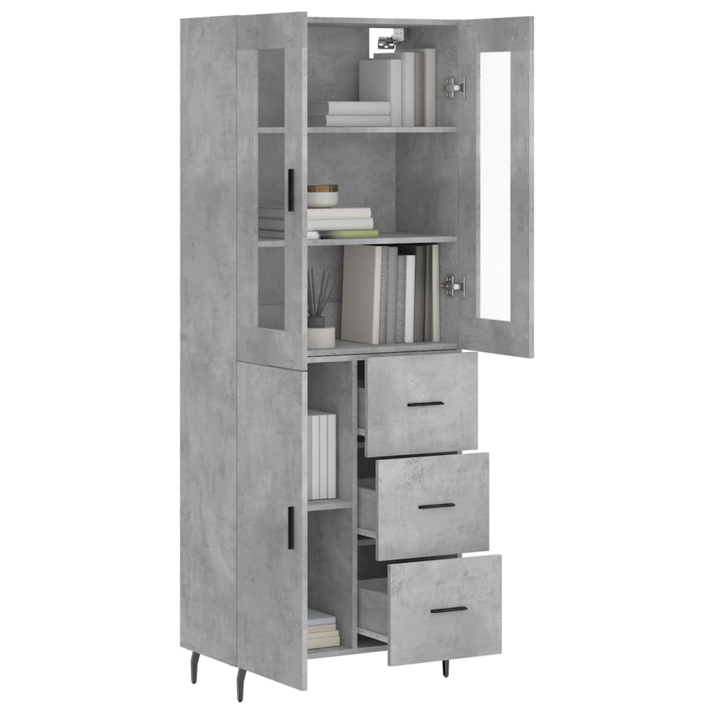 Highboard 69.5X34X180 Cm Engineered Wood