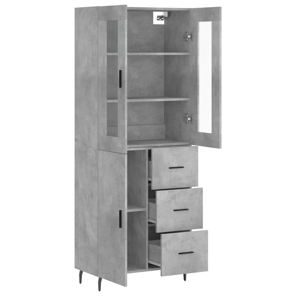 Highboard 69.5X34X180 Cm Engineered Wood