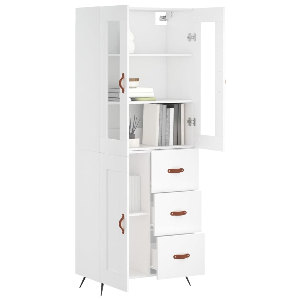 Highboard 69.5X34X180 Cm Engineered Wood