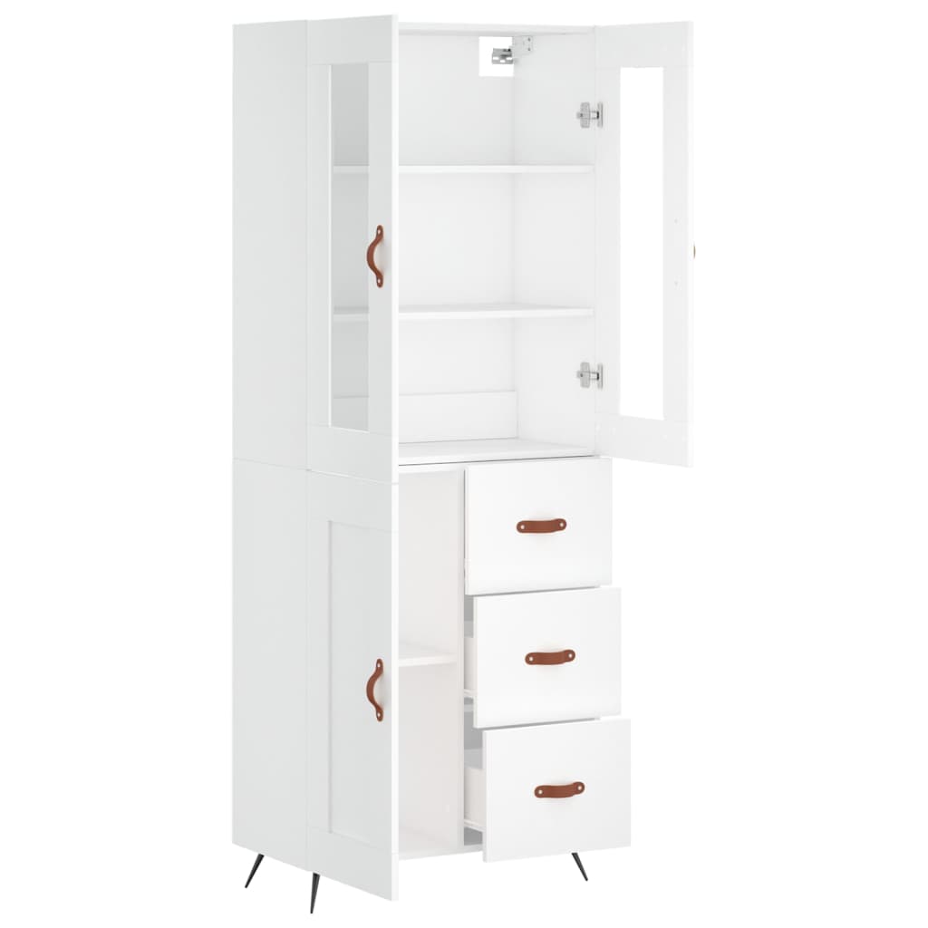 Highboard 69.5X34X180 Cm Engineered Wood