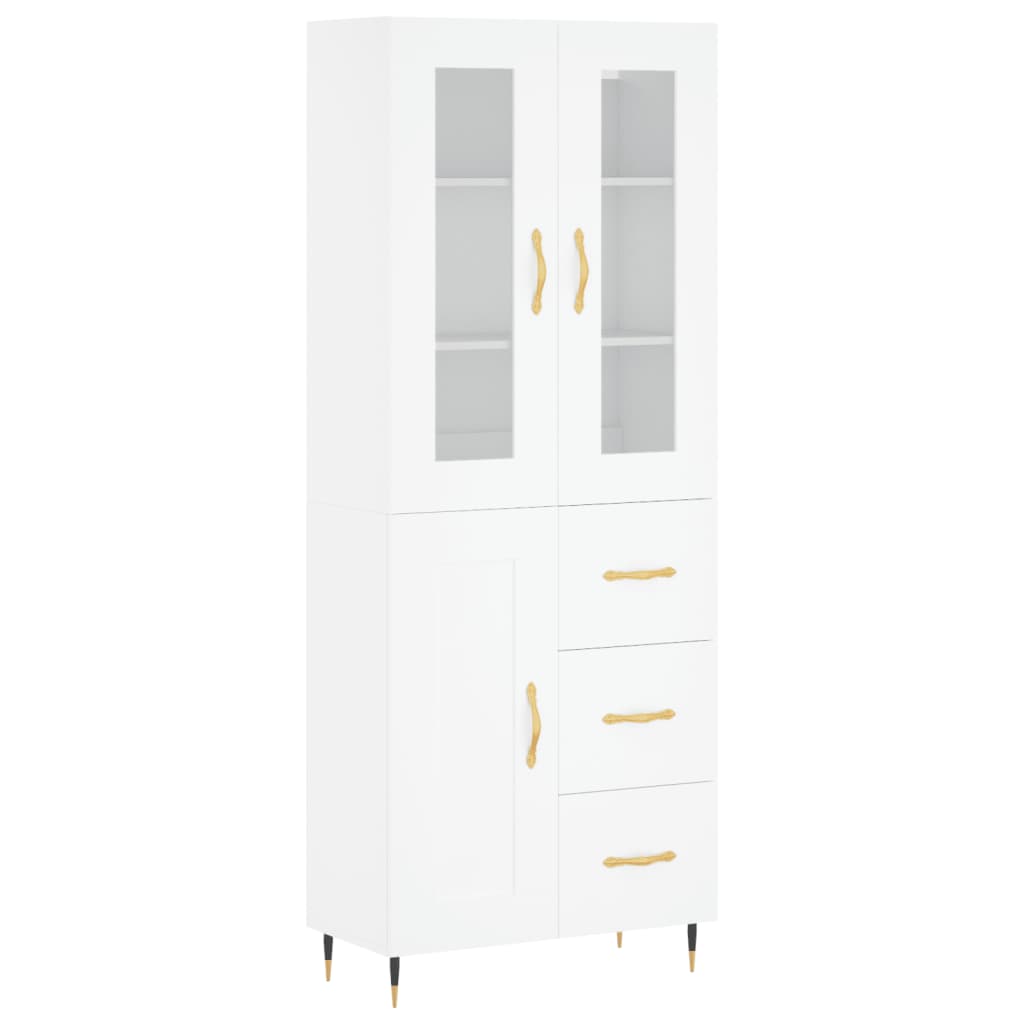 Highboard 69.5X34X180 Cm Engineered Wood