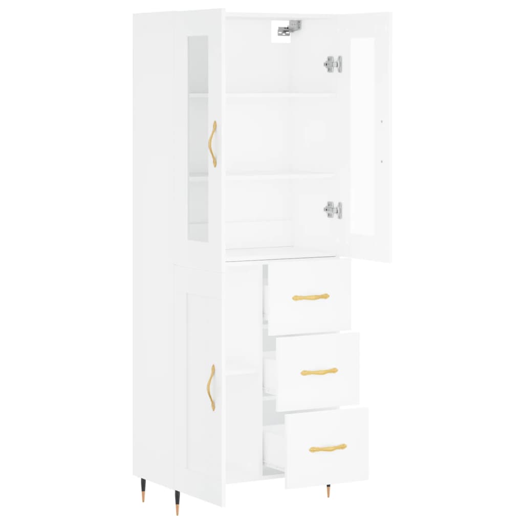 Highboard 69.5X34X180 Cm Engineered Wood