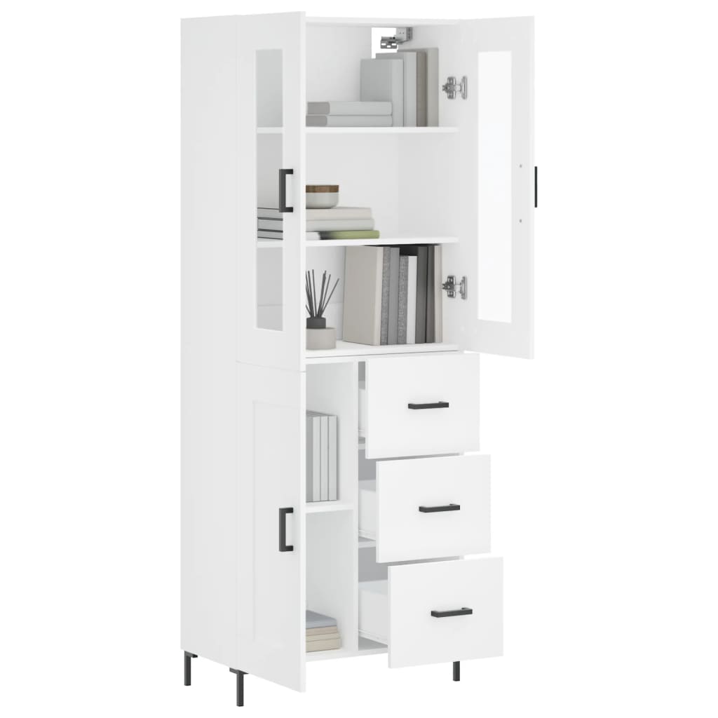Highboard 69.5X34X180 Cm Engineered Wood