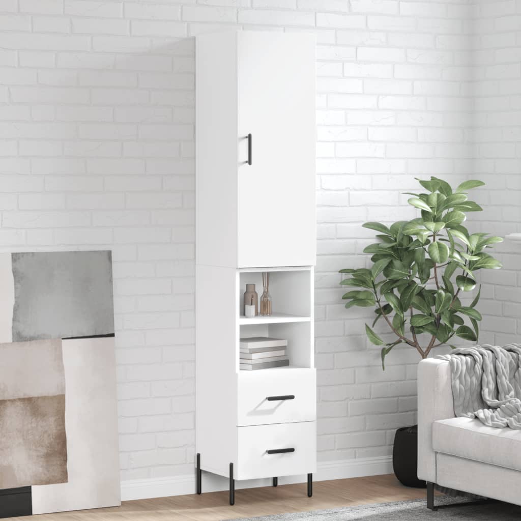 Highboard 34.5X34X180 Cm Engineered Wood