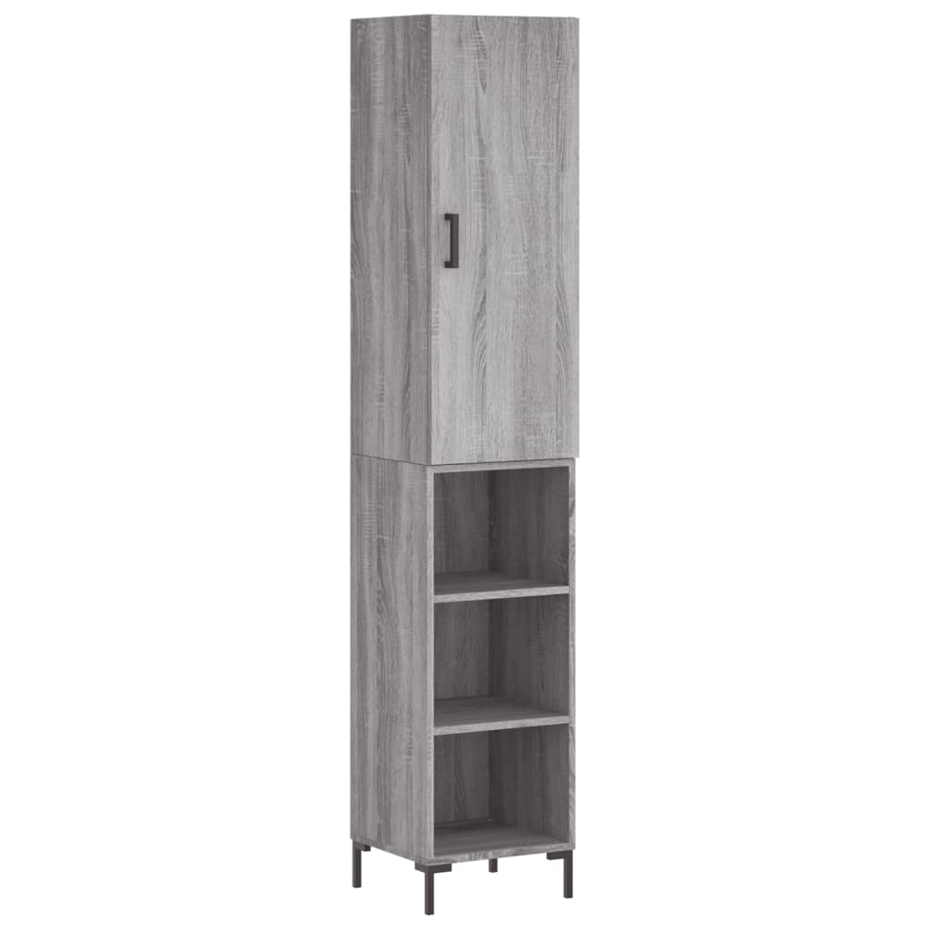Highboard 34.5X34X180 Cm Engineered Wood