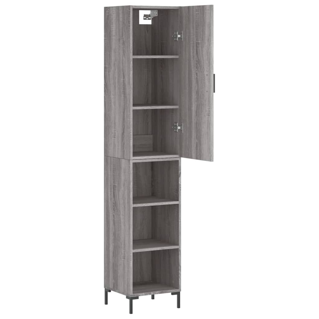 Highboard 34.5X34X180 Cm Engineered Wood