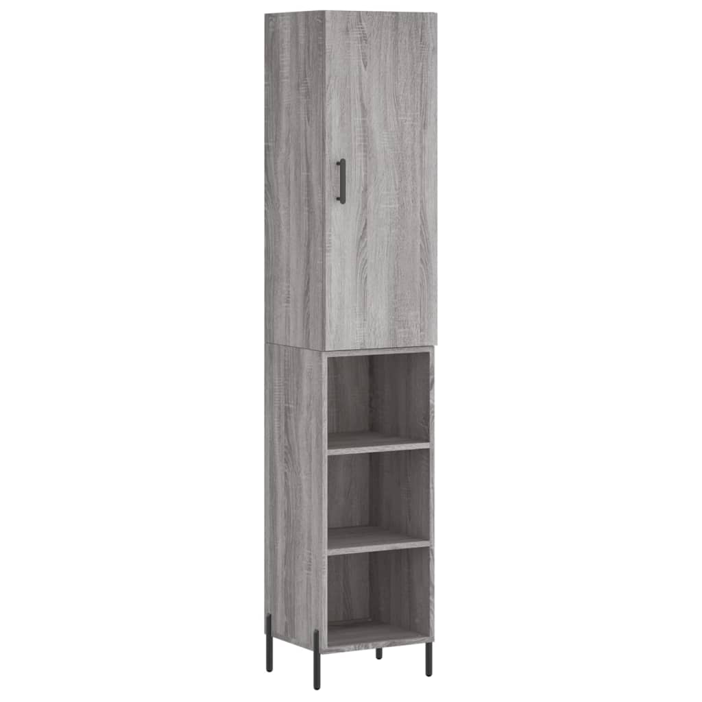 Highboard 34.5X34X180 Cm Engineered Wood