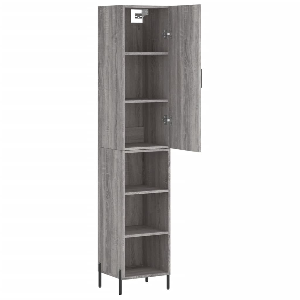 Highboard 34.5X34X180 Cm Engineered Wood