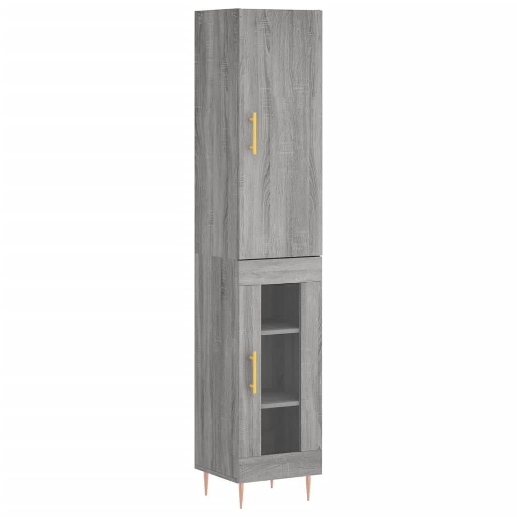 Highboard 34.5X34X180 Cm Engineered Wood