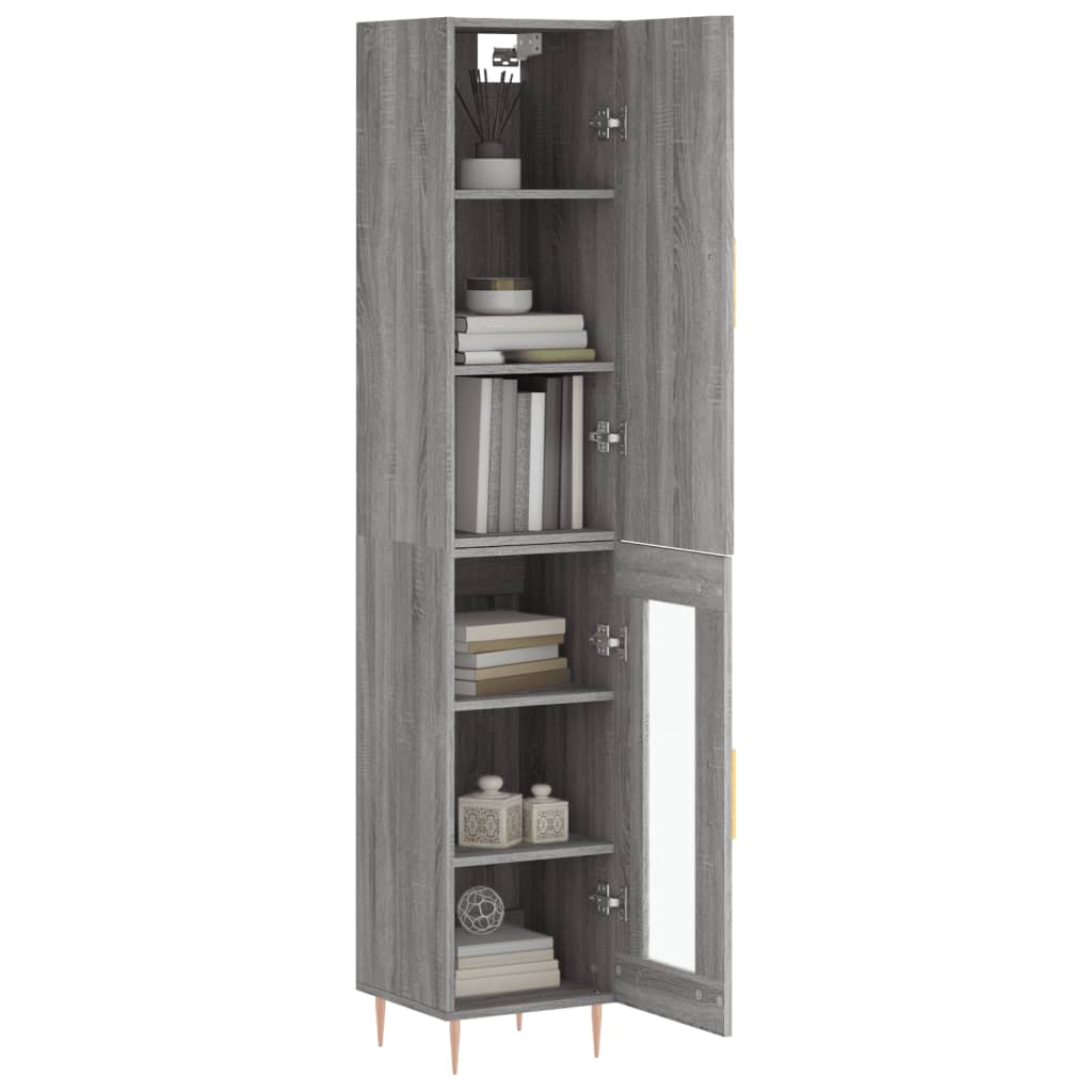 Highboard 34.5X34X180 Cm Engineered Wood