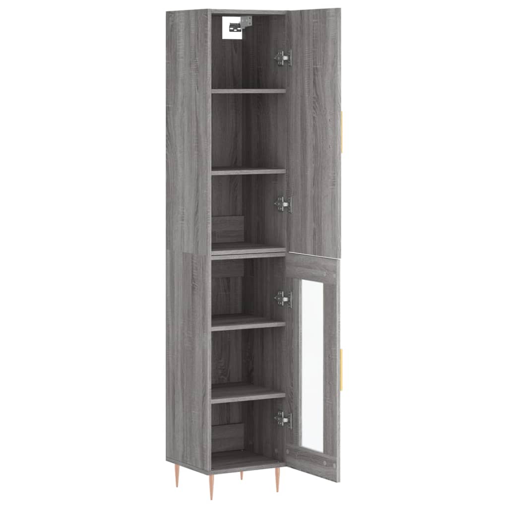 Highboard 34.5X34X180 Cm Engineered Wood
