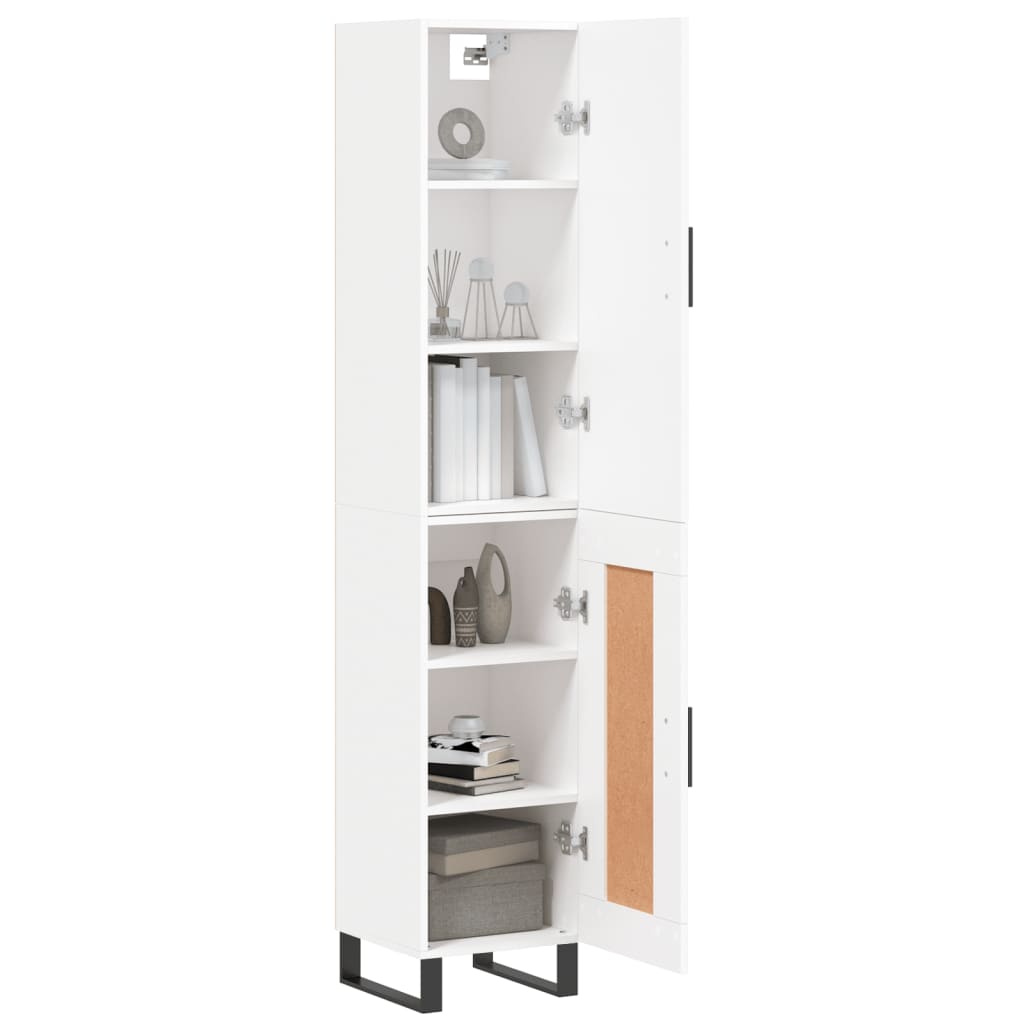 Highboard 34.5X34X180 Cm Engineered Wood