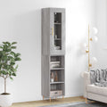 Highboard 34.5X34X180 Cm Engineered Wood