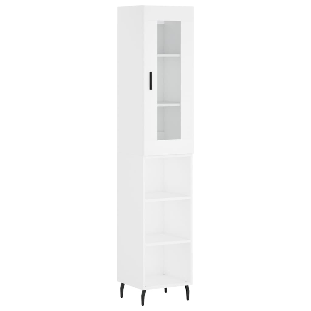 Highboard 34.5X34X180 Cm Engineered Wood