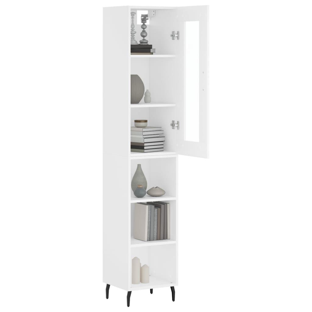 Highboard 34.5X34X180 Cm Engineered Wood