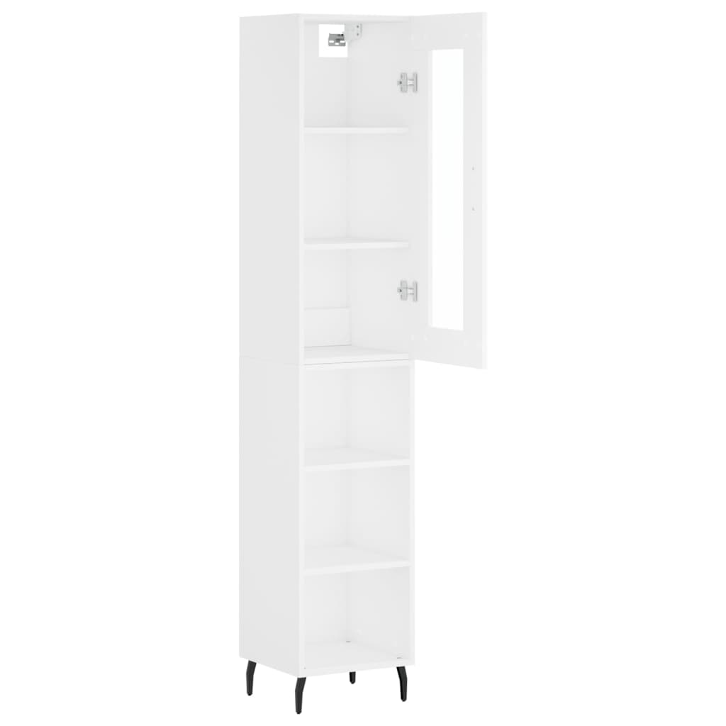 Highboard 34.5X34X180 Cm Engineered Wood