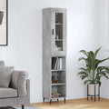 Highboard 34.5X34X180 Cm Engineered Wood
